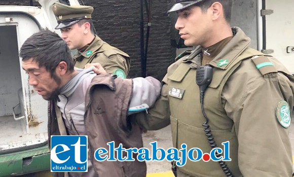 Giovanni Elías Peñaloza Valdenegro (24 años), fue detenido por Carabineros por el delito de robo con violencia ocurrido en la comuna de Llay Llay.