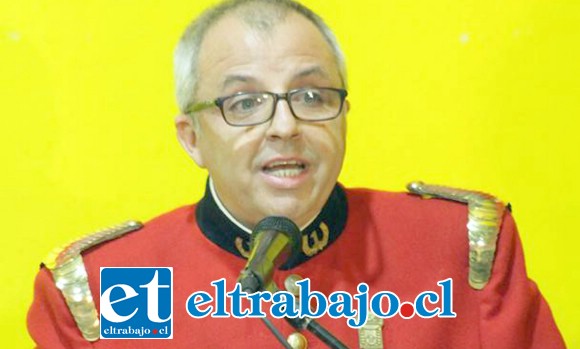 Superintendente del Cuerpo de Bomberos de San Felipe, Julio Hardoy Baylaucq.