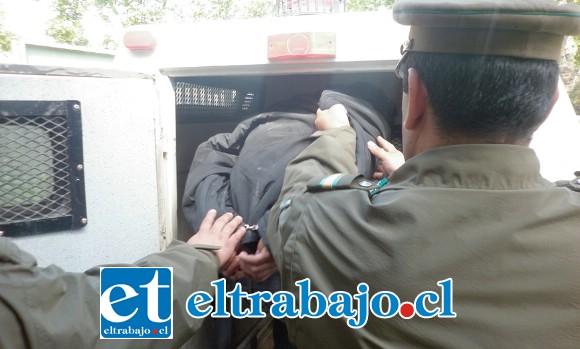 Los imputados fueron sometidos formalizados por el delito de robo con violencia cometido en el centro de la comuna de San Felipe. (Foto Archivo).