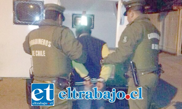 Carabineros de Catemu capturó al sujeto de 41 años d edad, quien mantenía pendiente una condena por el delito de homicidio. (Foto Archivo).