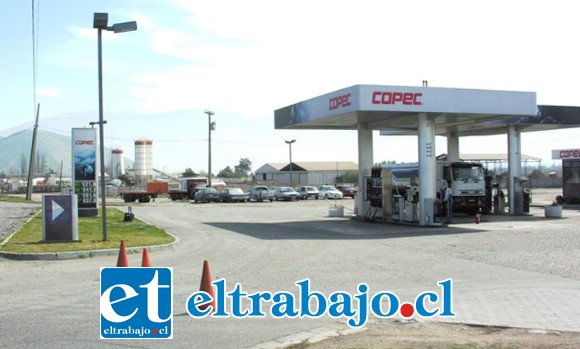 El Servicentro Copec de Llay Llay fue asaltado durante la madrugada de ayer.