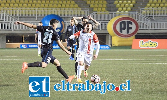 La noche del sábado Unión San Felipe prolongó su sequia de triunfos al igualar a 1 con el discreto equipo de Magallanes. (Foto: Jaime Gómez Coral)