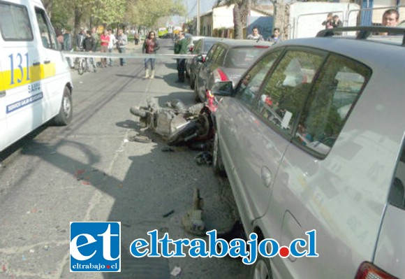 El fatal accidente ocurrió el 27 de septiembre de 2013 en la avenida Chacabuco de San Felipe, falleciendo un niño de 8 años de edad.