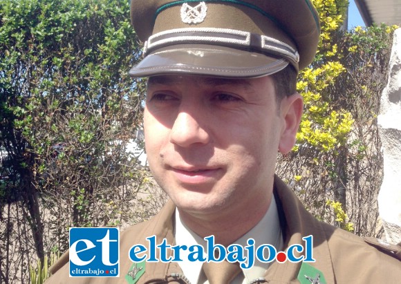 Jefe la Siat de Carabineros de San Felipe, Capitán Francisco Carreño ...