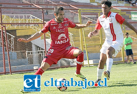 El juego entre sanfelipeños y chillanejos de ayer se caracterizó por marcas muy férreas.