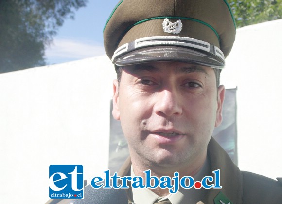 Jefe la Siat de Carabineros de San Felipe, Capitán Francisco Carreño ...