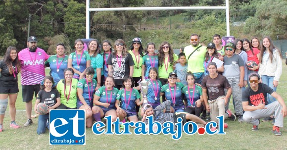 En un corto tiempo, Halcones Fem se ha convertido en uno de los mejores equipos del rugby femenino de la zona central del país.