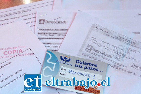 DENUNCIA EN FISCALÍA.- Esta insólita denuncia ya ingresó a la Fiscalía de San Felipe y el caso está ya en poder del organismo investigativo.