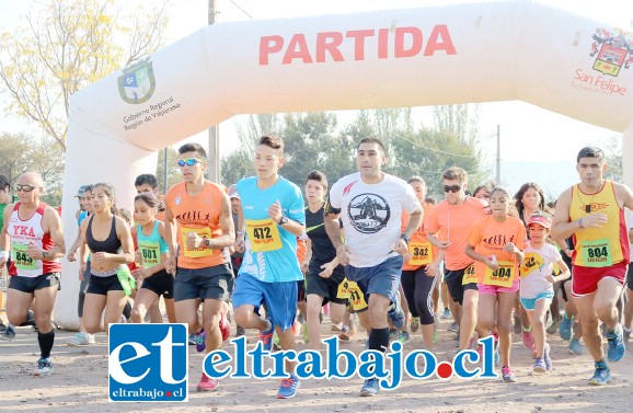 Cientos de personas ya han participado de las corridas familiares que ha estado organizando la Municipalidad de San Felipe.