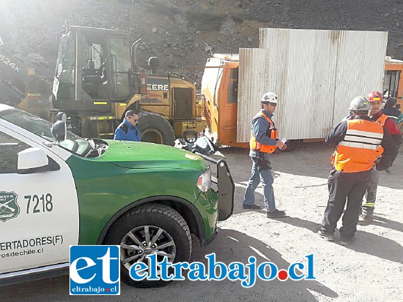 Carabineros articuló el procedimiento de rigor, a fin de resguardar la escena y desarrollar adecuadamente su trabajo.