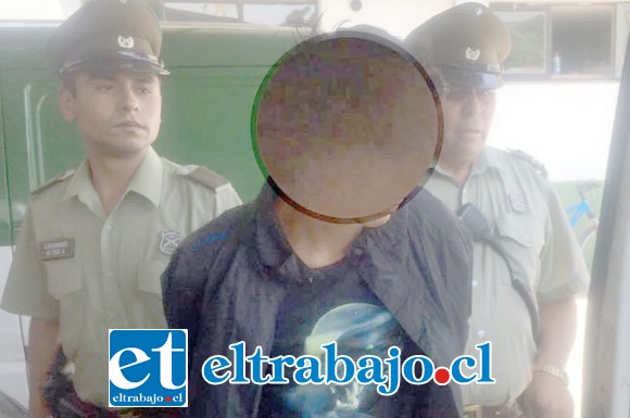 El adolescente próximo a cumplir su mayoría de edad, fue detenido por Carabineros en medio de un control de identidad en la comuna de Llay Llay. (Foto Archivo).