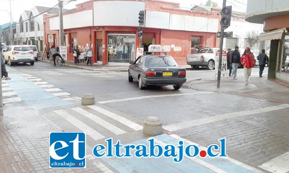 La intersección de las calles Arturo Prat con Traslaviña, donde se acumularía el agua según algunos malos presagios.