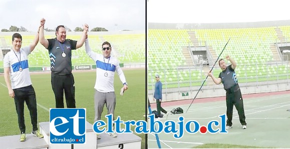 Una actuación sobresaliente en el Zonal Centro realizado en Valparaíso. El atleta Jorge Ovalle ganó medalla de oro en la Jabalina.