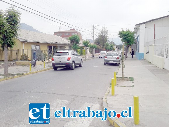 En esta calle se produjo el cobarde ataque del ciclista delincuente.