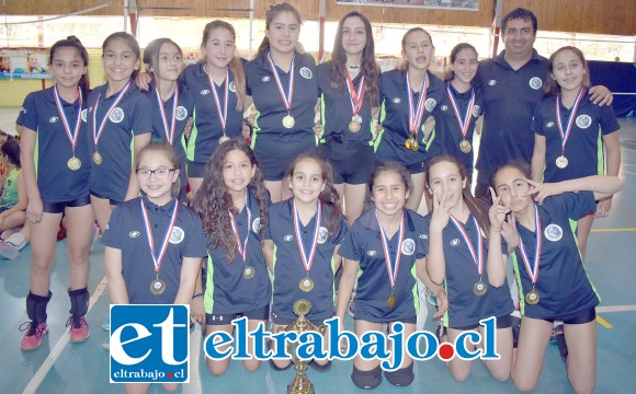 El equipo de San Felipe Voley se coronó campeón de la Liga Nacional de Voley menores.