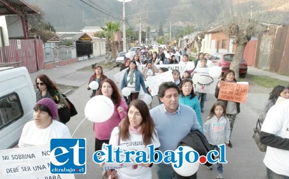 En diferentes oportunidades la familia y los vecinos han efectuado marchas exigiendo justicia por este crimen en las comunas de Llay Llay y San Felipe.