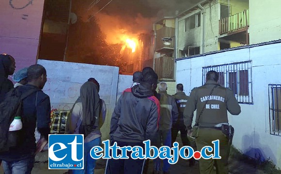 Al lugar concurrieron varias compañías de bomberos, tanto de San Felipe como de otras comunas aledañas.