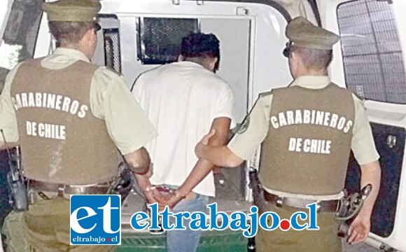 El entonces imputado fue capturado por Carabineros tras la denuncia de robo efectuada por la víctima en enero del año pasado. (Foto Archivo).