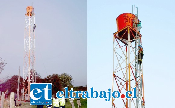 La impactante imagen muestra al menor de 6 años sobre lo alto de la torre de ‘telefonía celular camuflada’, en un hecho que causó conmoción en la villa Portal Aconcagua.