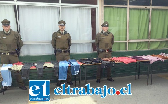 Personal de Carabineros inició las diligencias logrando capturar a dos sujetos por el delito de receptación, quedando a disposición de la Fiscalía.