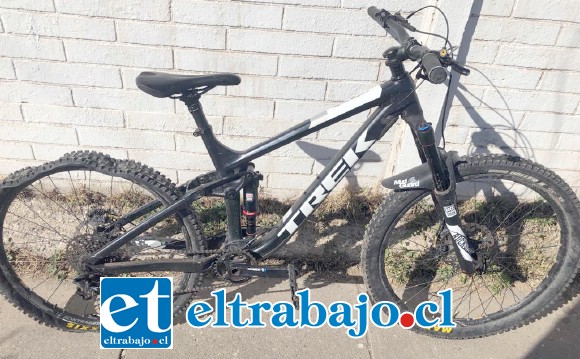 Así se encontró la bicicleta robada desde un inmueble.