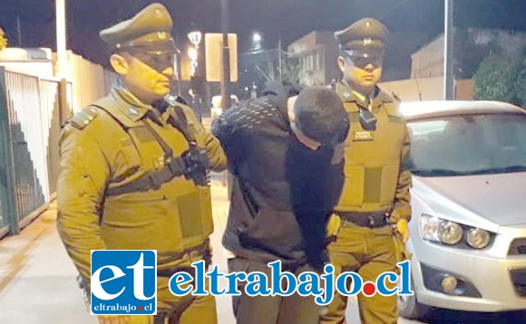 El antisocial conocido en Llay Llay como ‘Patito Pate Lija’ nuevamente fue capturado por Carabineros para ser derivado ayer domingo a Tribunales.