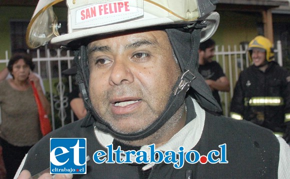 Comandante de Bomberos, Juan Carlos Herrera Lillo.