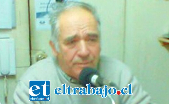 César Cubillos, presidente de Asociación de Pensionados de San Felipe.