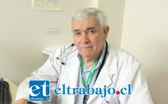 Dr. Raúl Cáceres, médico broncopulmonar del Hospital San Juan de Dios de Los Andes.