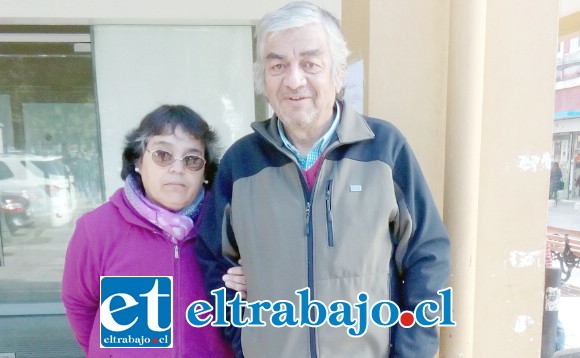 Patricio Jofré junto a su esposa María Elena.