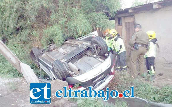 El conductor de 23 años de edad salvó de milagro tras el violento accidente de tránsito.