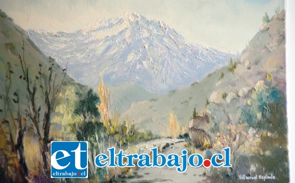 TEXTURA Y BELLEZA.- Aquí tenemos uno de los mejores lienzos de Villarroel, ilustrando las bellezas de nuestro amado valle.