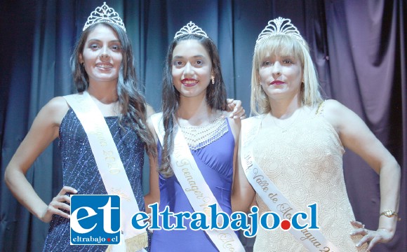 NUESTRAS BELLEZAS.- Ellas son las soberanas del Miss Valle del Aconcagua 2020: Miss Valle de Aconcagua para la joven Alexa Chamorro, Miss Teenager la ganó la bella jovencita Melany Gorri, y en la categoría MILF la despampanante Elizabeth Sanhueza.