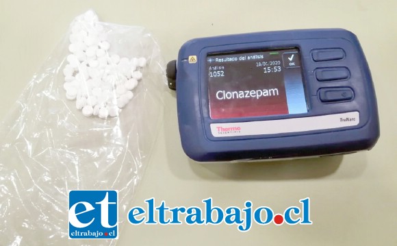 Más de cien dosis de Clonazepam fueron incautadas por Gendarmería la tarde de ayer martes.