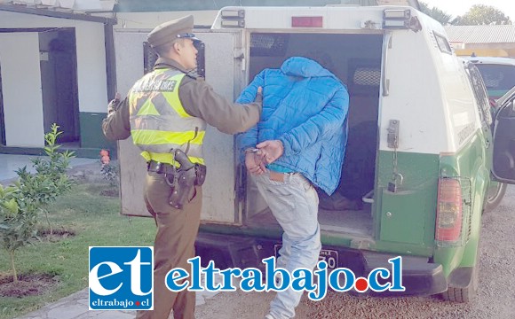 El antisocial fue detenido el 24 de enero de 2019 por Carabineros de la comuna de Llay Llay. (Foto referencial).