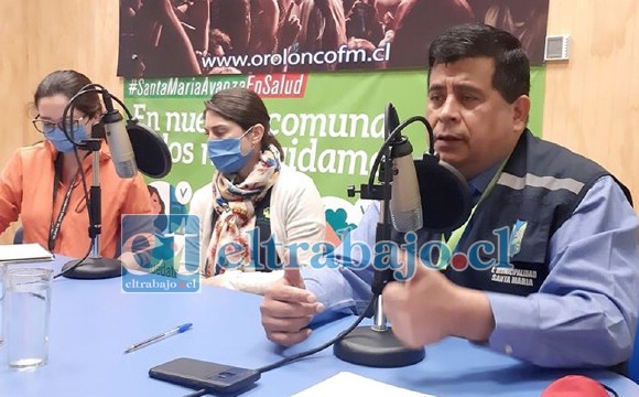 ALCALDE REPORTÓ LOS CASOS.- El alcalde Claudio Zurita hizo el anuncio en Radio Orolonco el día de ayer.