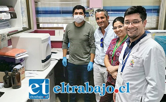 Representantes de Sopraval hicieron entrega del equipo al Hospital San Camilo de San Felipe.