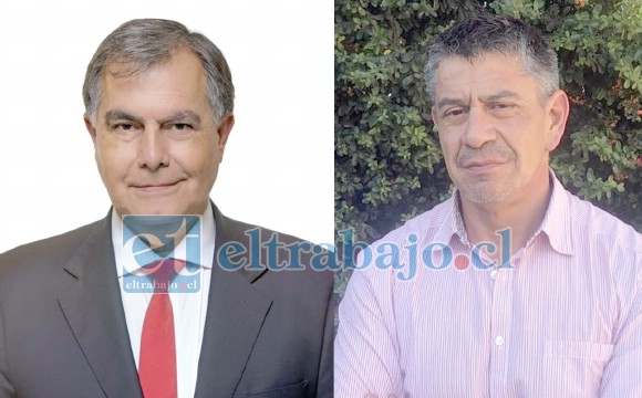 Concejal sanfelipeño Christian Beals y Mauricio Mass Santibáñez, abogado de la Municipalidad.