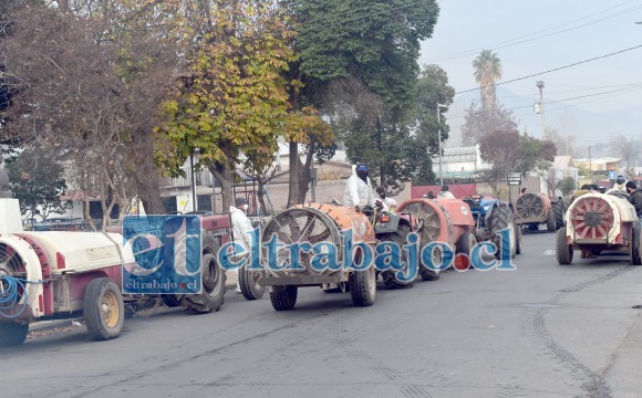 Como cada lunes se realizó la décima segunda jornada de sanitización en la comuna de Santa María para prevenir contagios por Coronavirus.