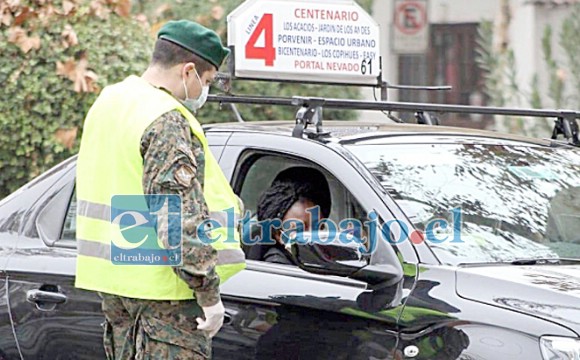 La agresión se registró en un control de rutina efectuado por personal del Ejército en el sector de El Almendral. (Foto archivo).