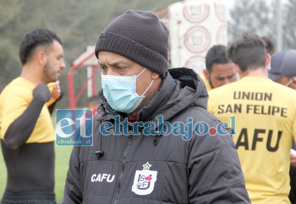 Erwin Durán durante el ensayo del viernes pasado frente a San Luis.