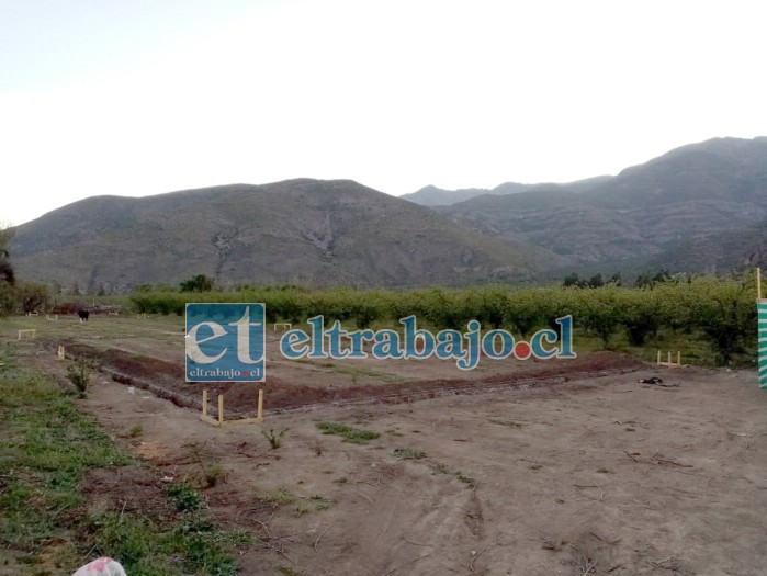 Este es el terreno donde se estaría levantando un galpón a modo de bodega y para que ahí viva un cuidador, aseguró Moreno.