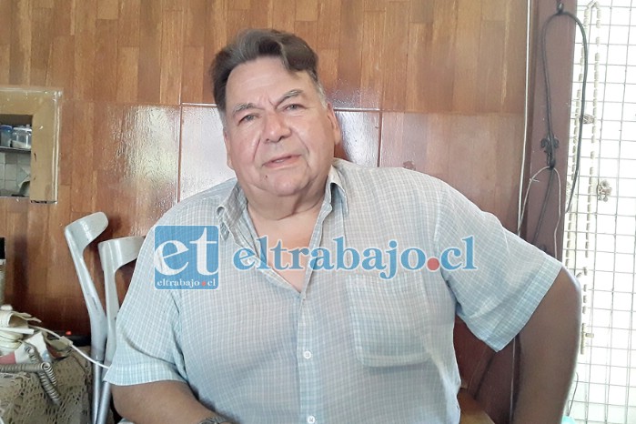 Andrés Emilio Podestá Álvarez, el dirigente máximo de la UNCO de la Discapacidad en San Felipe.