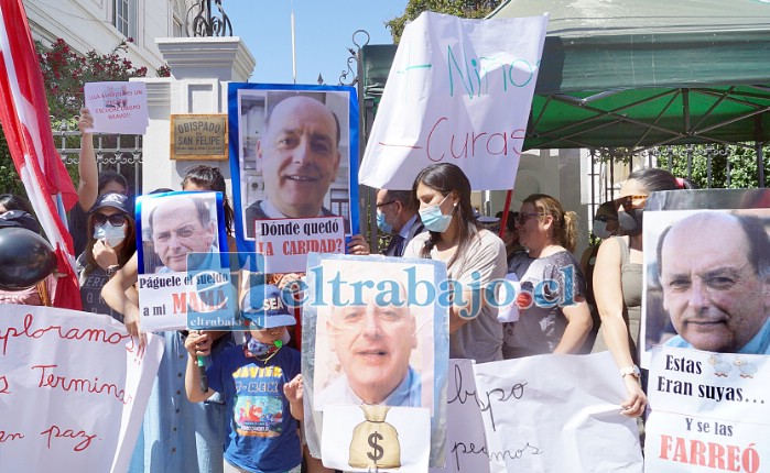 OBISPADO PIERDE EL CONTROL.- Con gran Fuerza y Vigor las columnas del Obispado de San Felipe son remecidas por la potente voz de estos profesores y apoderados, exigiendo ahora se les pague su salario.