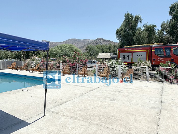 NUEVA TRAGEDIA.- Esta es la piscina donde falleció el menor de tan sólo 3 años de edad en Lo Galdámez, Santa María.