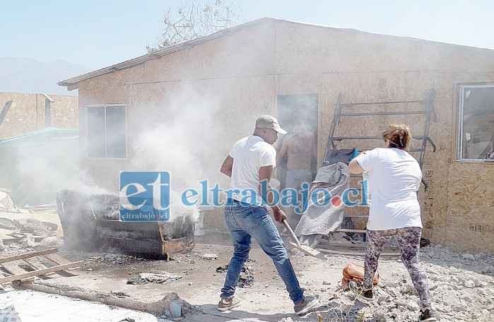 Hace una semana se produjo el amago de incendio en una vivienda de la toma de terreno en la Villa Yevide.