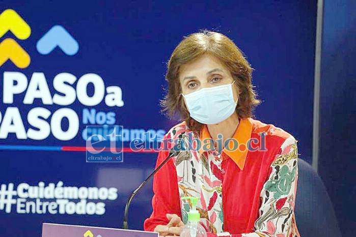 Doctora Paula Daza, encargada de dar a conocer que San Felipe pasa a Fase 2.