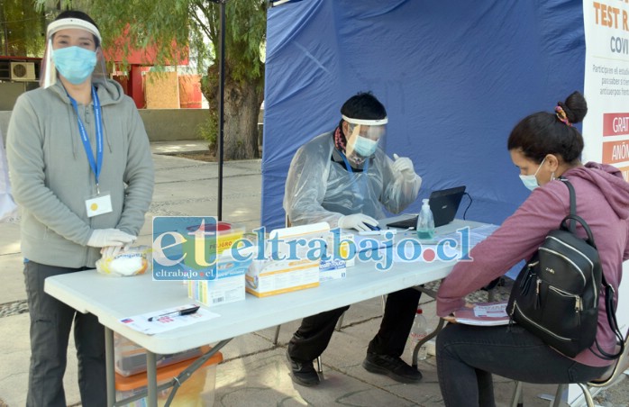 ESTUDIO NACIONAL.- Hoy martes se continuarán realizando los Test Rápidos de este importante estudio sobre las defensas naturales de los aconcagüinos contra el Covid.