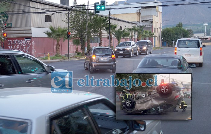 El nuevo semáforo brinda un tercer tiempo que permite virar a la izquierda a los vehículos que se desplazan por Maipú hacia el sur.