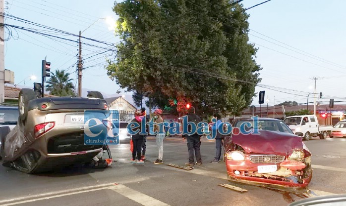 El accidente provocó gran congestión vehicular a esa hora de la mañana.